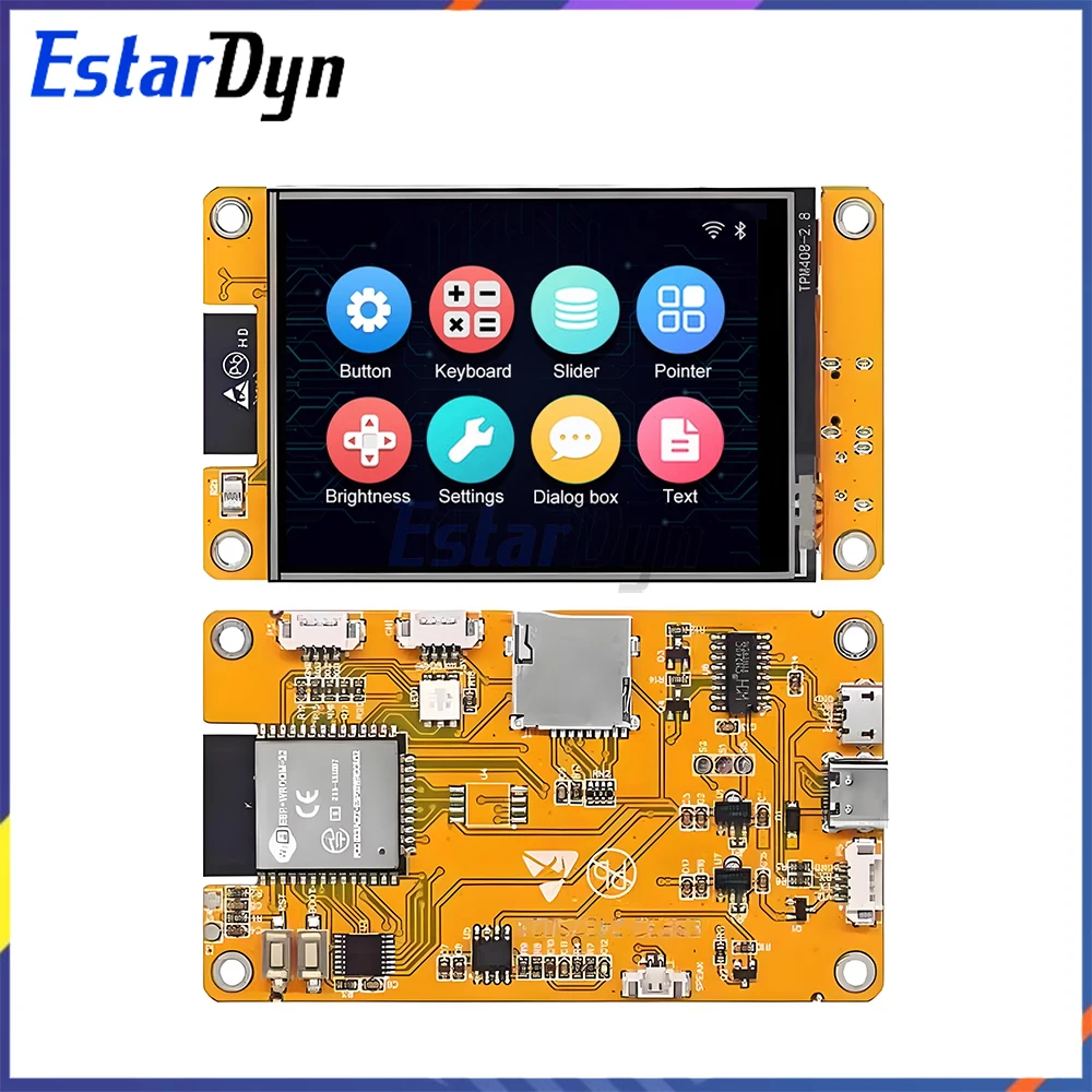 ESP32 Development Board 2.4 Inch Touch LCD TFT Module 240x320 Resolution WIFI Bluetooth LVGL GUI for Arduino