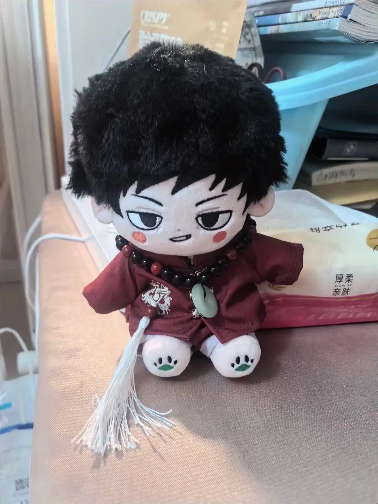 Peluche 20cm jeu Anime Mob Psycho 100 Reigen Arataka Figure corps en peluche poupée jouet COS habiller enfants adultes coton enfant cadeau