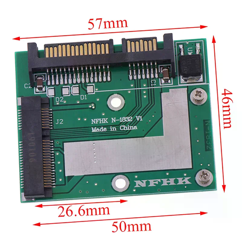 MSATA SSD To 2.5'' SATA 6.0gps Adapter Converter Card Module Board Mini Pcie Ssd