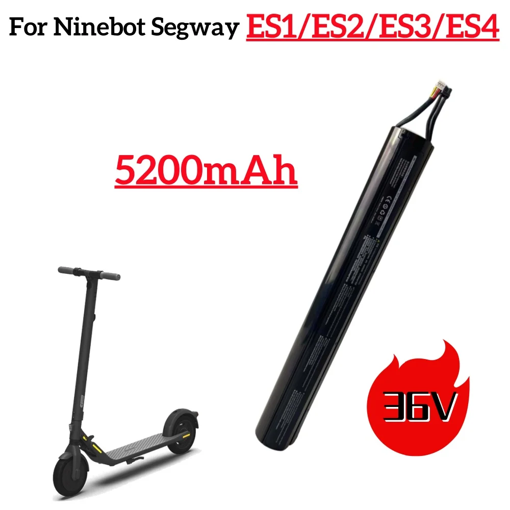 

Original Factory Ninebot Segway Scooter Battery 36V 5200mAh Scooter Fastener Real Capacity For Ninebot Segway ES1 ES2 ES4 Series