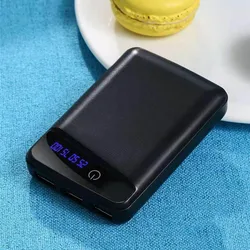 DIY Power Bank Box Rechargeable Flat Head Battery Charger Outer Case for Mobile Phone Tablet