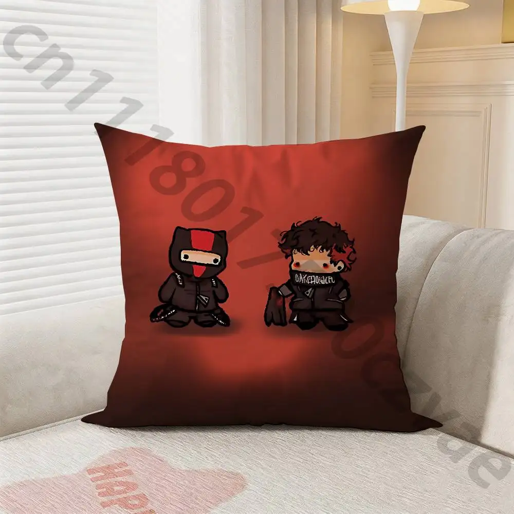 Cute T-Twenty One Pilots pillowcase casual style decoration, suitable for home decoration (excluding pillow core)