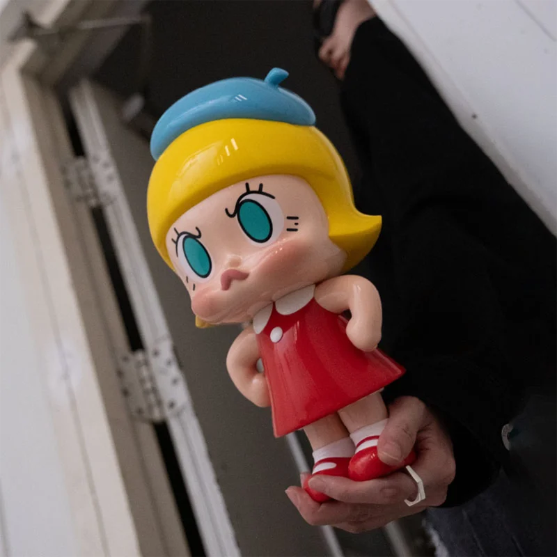 

New Popmart Angry Molly Original Fire Xl Designer Toy Big Doll Art Figure Home Decor Collectible Figurine For Toy Art Collectors
