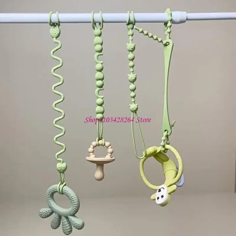 Силиконовые ремни для прорезывания зубов, регулируемая цепочка для соски, 28 см, для повседневного использования