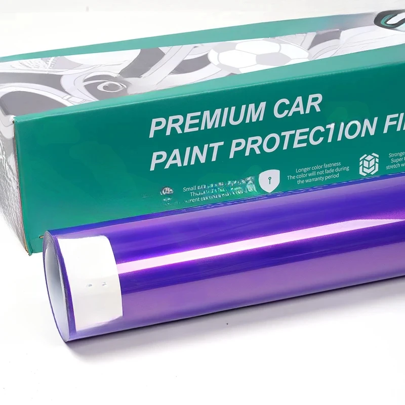 High Quality Factory Customized PET Liner Gloss Metallic Royalty Purple PVC Car Wrap Vinyl Film Auto Exterior Modification Acces