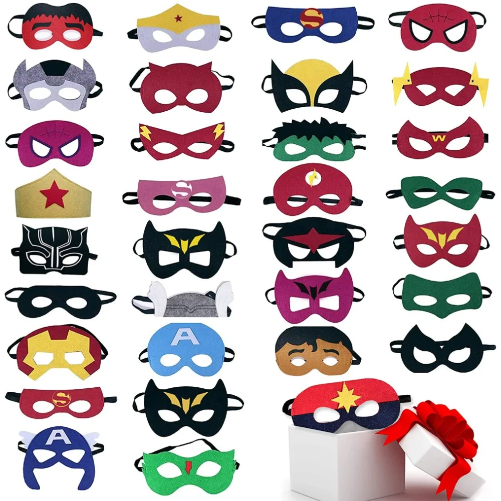 Spiderman Masks Superhero Children's Masquerade Avengers Superhero Cosplay Kids Mask Decoration Supplies Christmas Party Gift