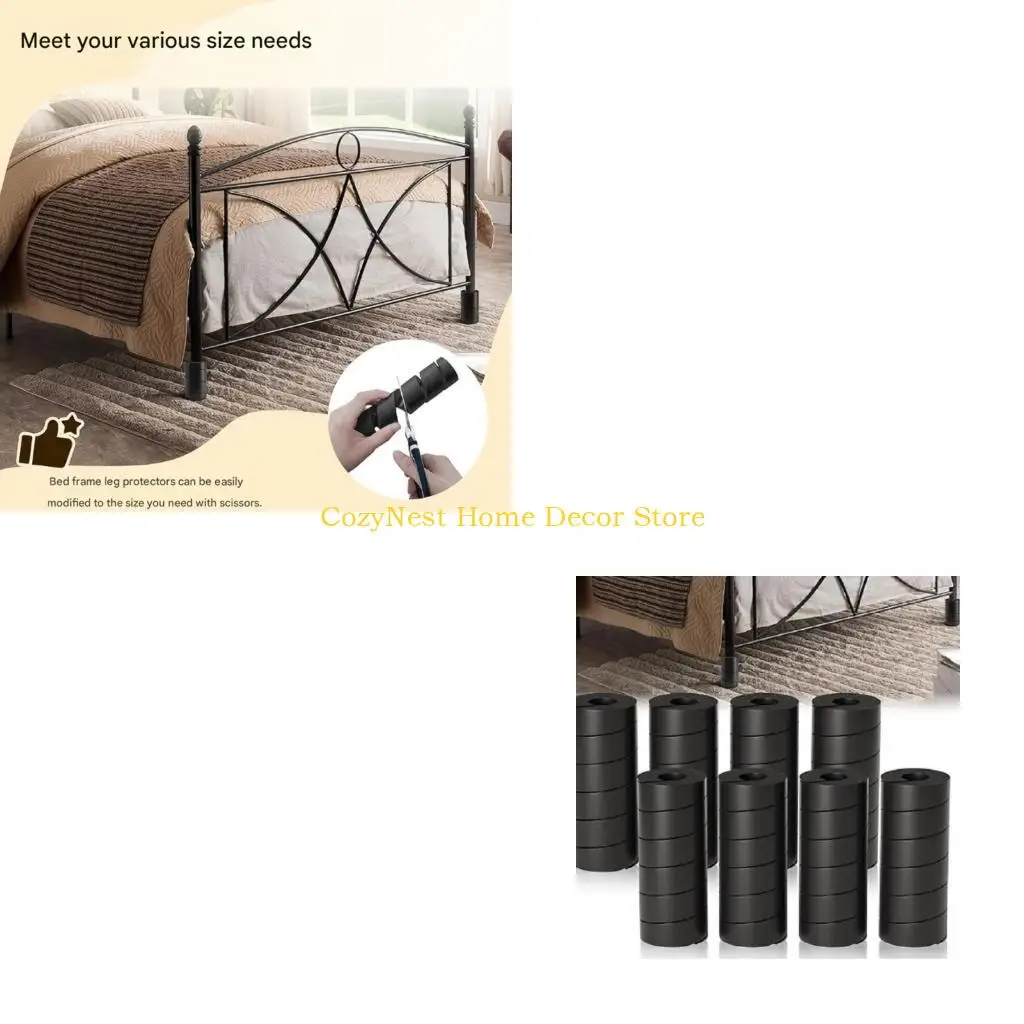 92MF 4pcs Universal Fit 30cm Silicone Leg Covers for Heavy Furniture Reduces Noise