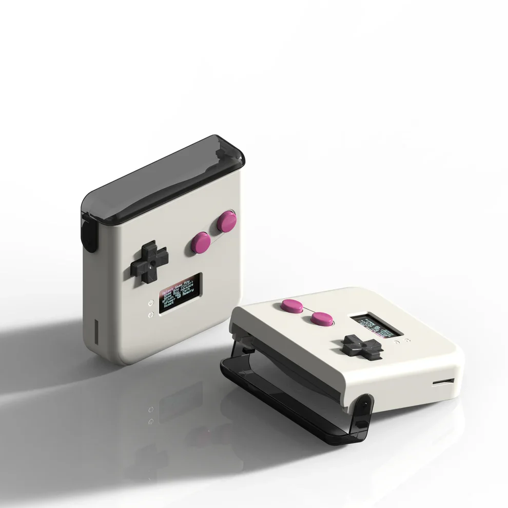 عربة محمولة - BurnMaster لشاشة Game Boy NINTEND DIY OLED تدعم قراءة البطاقة الأصلية وزر الإسكان الأرشيف