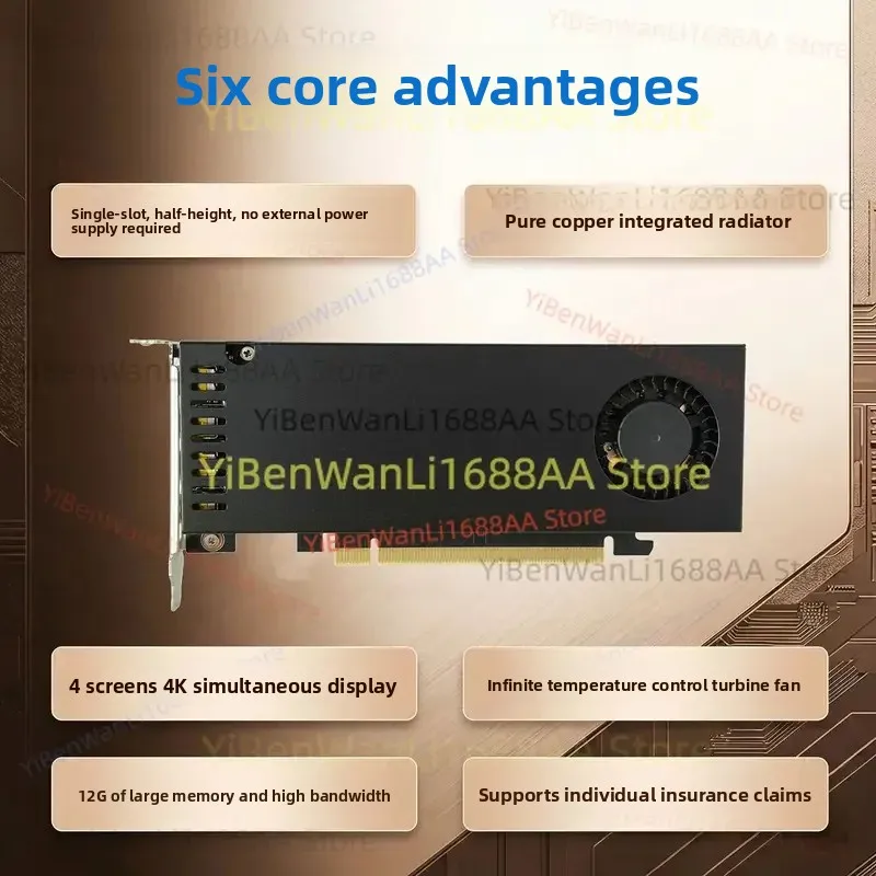 Suitable for graphics card, RTX A3000 RTX A3000LP  RTXA2000 RTXA2000LP 12G knife card