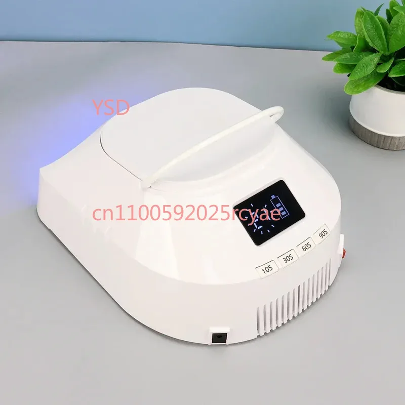 Advanced 86W LED UV Nail Lamp - Mirror-Finish Interior, Dual Light, Rechargeable Portable Design