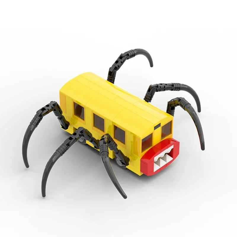 BZB Choo Choo Charles Bus Eater Building Blocks Horror Game Spider Train Monster Animal Bricks Toys Kids Birthday Gifts