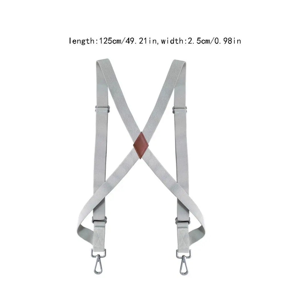 Moda retro suspensórios para homens estilo britânico 2.5cm suspensórios de couro anti-deslizamento terno acessórios suspender clipe terno