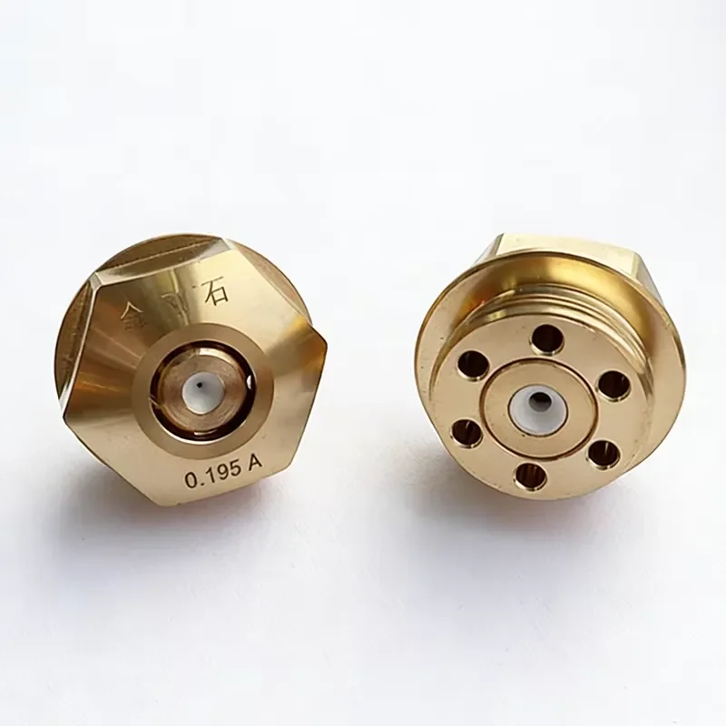 

High Precision Durable EDM Consumables 0.192mm 0.195mm Wire EDM Guide Nozzle Brass for Medium Speed Wire Cutting Machine