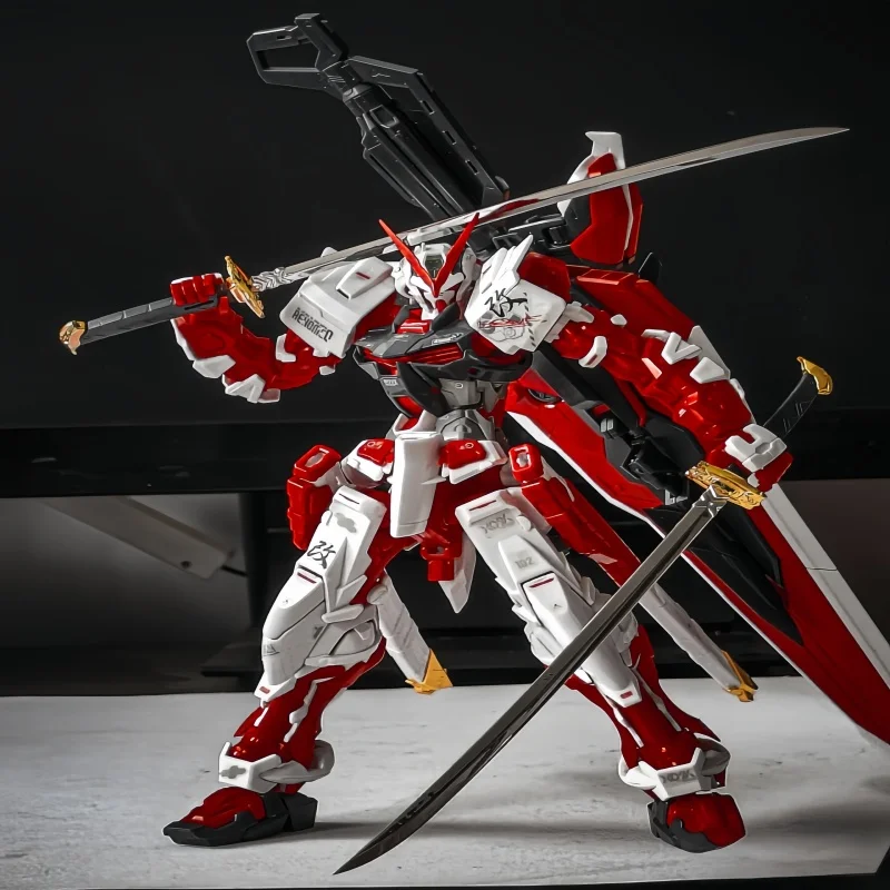 Kit de modèle d'épargne MG Gundam d'origine Bandai |   Cadre Rouge Kai Cadre Bleu D 1/100 |   Jouet de collection de figurines d'action d'assemblage