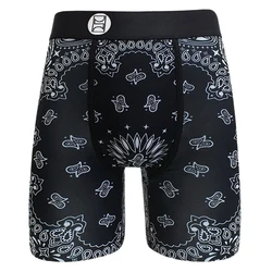 Boxers de sport pour hommes, nouveauté, mode amusante, caleçons longs, sous-vêtements pour hommes, culottes pour hommes, pantalons d'objectifs de fitness pour hommes