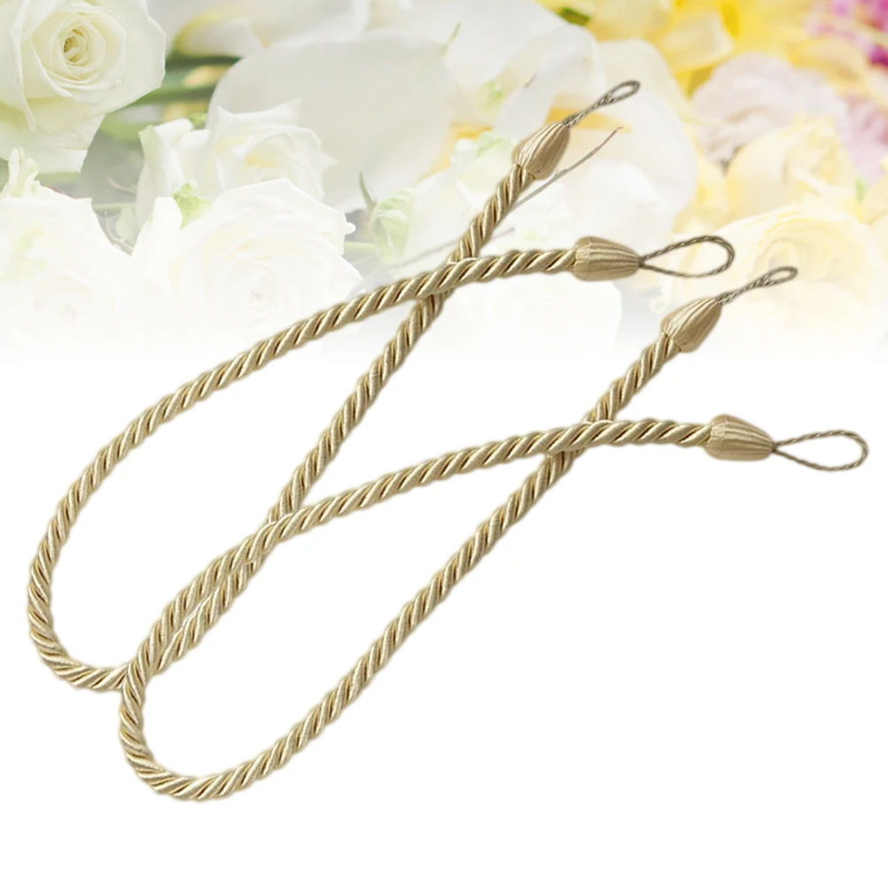 

2 Pcs Curtain Tie Heavy Curtains Tiebacks Tassel Hanging Strap Holdbacks Accessories