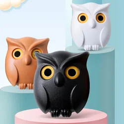 1PCS Magnetic Owl Key Holders Self Adhesive Magnets Hold Keychain Key Hanger Hooks Will Open Eyes Home Wall Decorative Hooks
