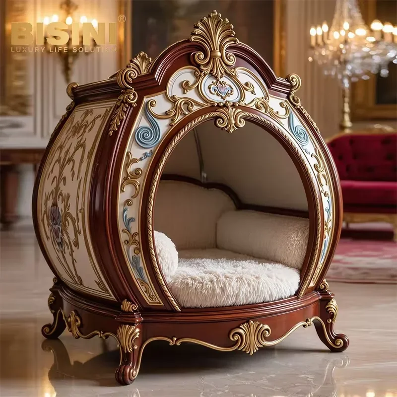 Luxury Living Home Furniture, cat and Dog Villa, cat and Dog Nest, Semi Enclosed Lounge  cat and Dog Bed