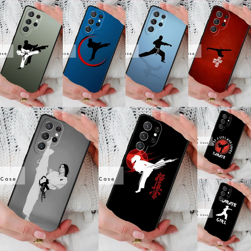 Karate Girl Japan Martial Phone Cover Case for Samsung Galaxy S26 Ultra S20 FE Note 10 S24 S23 S21 S25 Plus S22