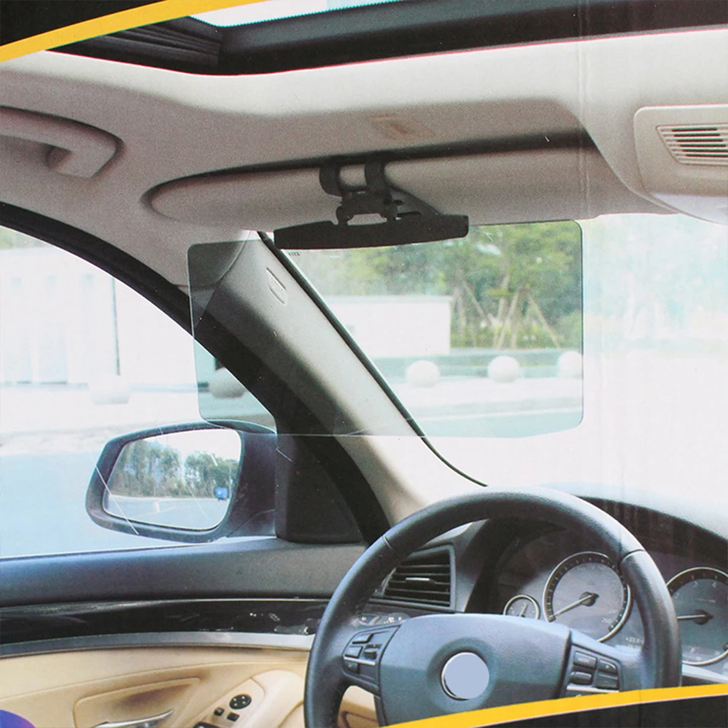 Clip Car Sun Visor For Non-Sliding And Transparent View Anti-glare Car Visor Extensions Smooth Line