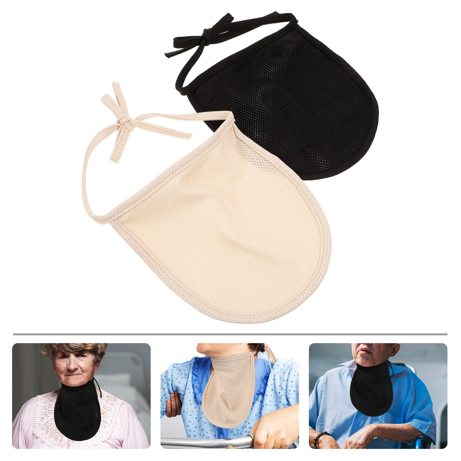 

2 шт., протекторы для шеи, горла, регулируемый дышащий щиток для трахеи, легкий портативный чехол для шеи, для ежедневного использования, здоровья