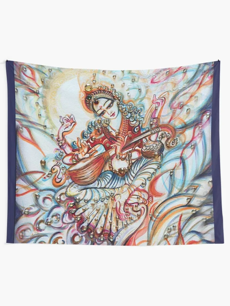 Saraswati in CosmosTapestry Outdoor Decoration Wall Mural