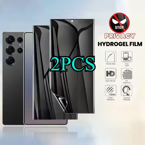 2Pcs Privacy Hydrogel Film For Samsung Galaxy S25 Ultra S24 S23 FE S22 S21 S20 Plus FE Note 20 Ultra 10 Plus Anti-Peeping Film