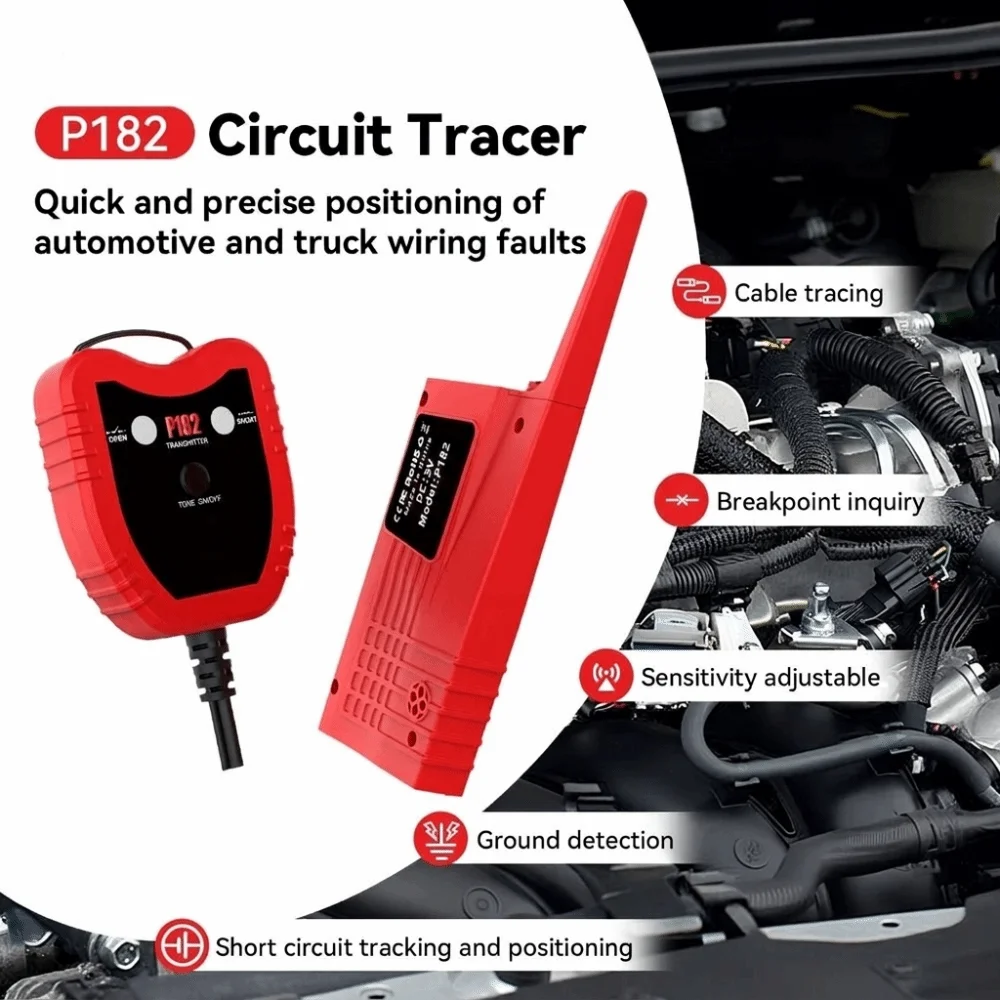 Tool Universal Automotive Cable Tracker 6-42V DC Tracer Short Circuit Finder Detector Scanner Wire Tester Car Repair