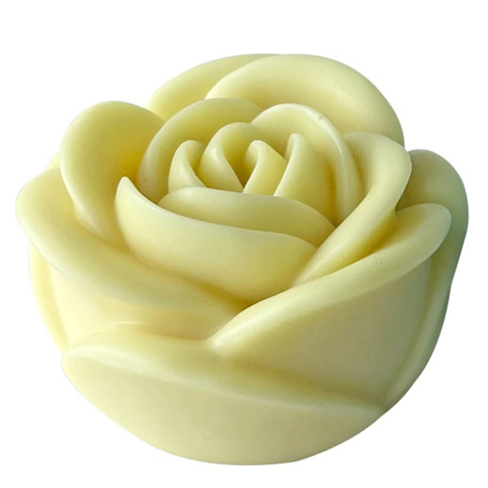 Rose Aromatherapy Candle Silicone Mold DIY Flower Handmade Soap Silicone Mold Scented Making Tools 3D DIY Handmade Fragrance