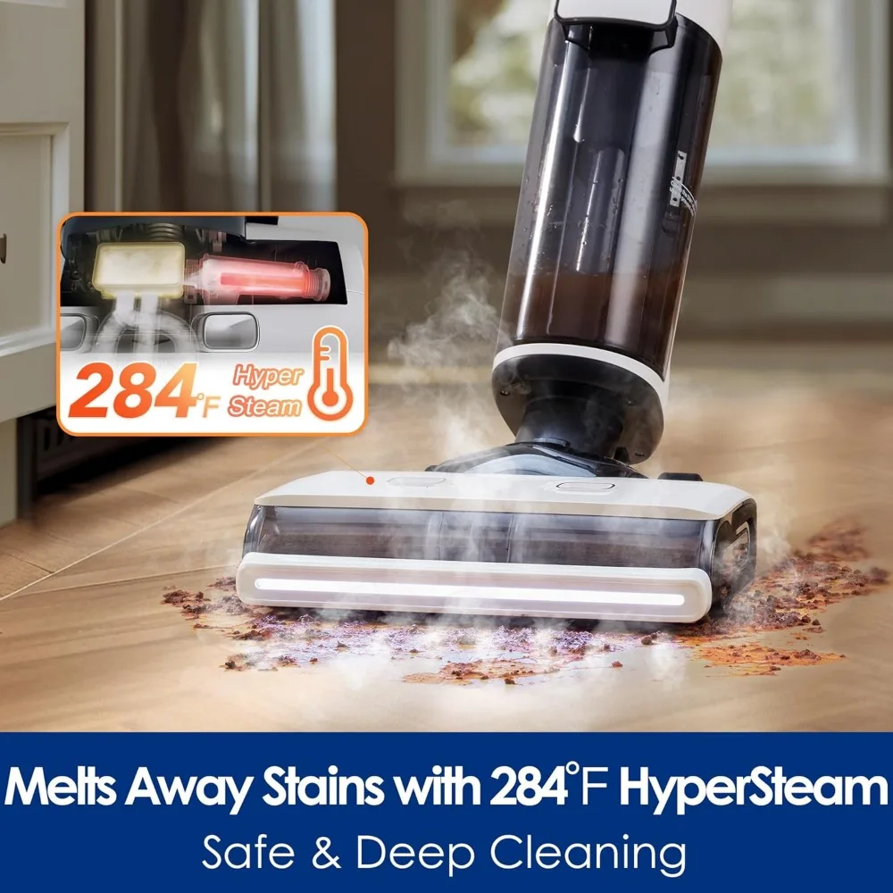 Floor ONE S7 Steam Cordless Wet Dry Vacuum Steam Mop All-in-One, Floor Washer for Sticky Mess Clean Up on Hard Floors