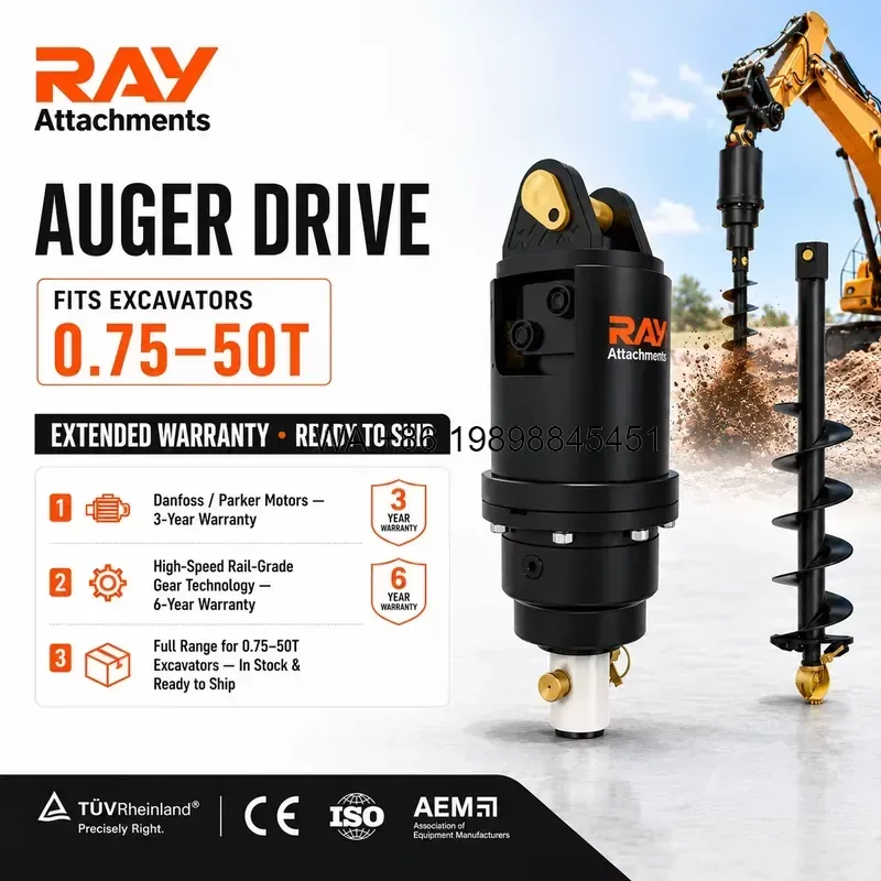 Wmwmnu Earth Auger Drill with 10m Depth Drilling Capacity Powerful and Reliable