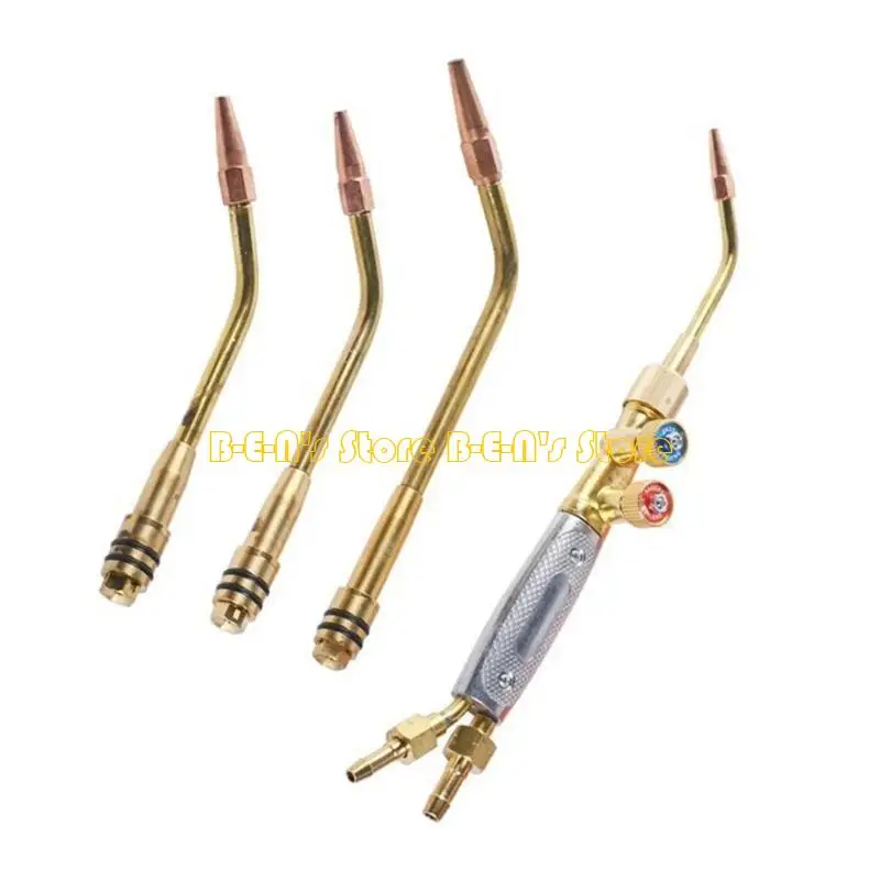 Y1AD 4Pcs Welding Torch Handles Copper Construction for CGA 200 and CGA 540 Use For 3/8