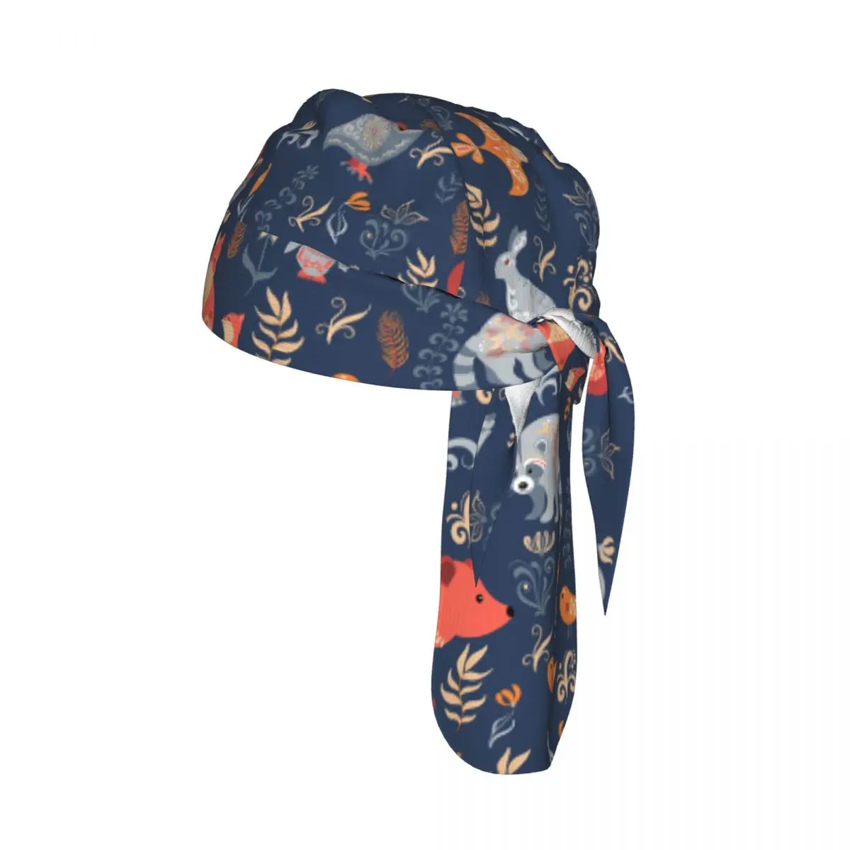

Bicycle Headband Cap Fairy Tale Forest Aniamls Fox Bear Raccoon Owls Cycling Headscarf Quick-dry Sun-Protective Hat Head Scarf