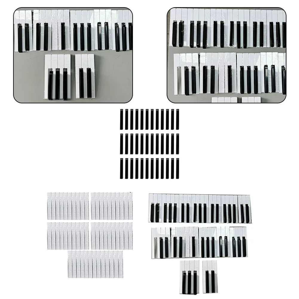 36/52/88PCS/Set Pianos Keytops Kit ABS Plastic White Black Keys Pianos Keyboard Replacement Tuning Repair Tools