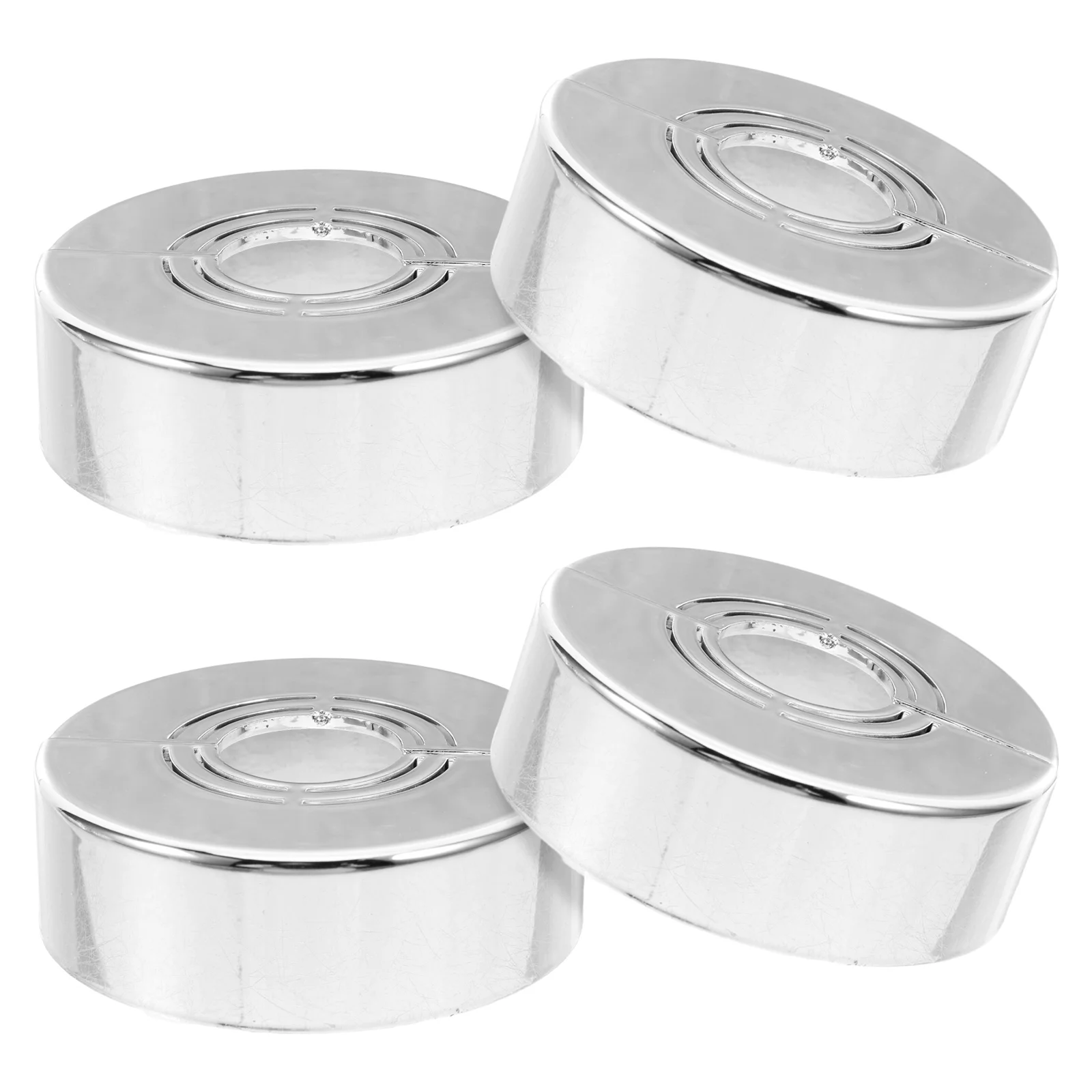 

4 Pcs Flange Cover Plate Bathtub Flange Part Faucet Hole Abs Pipe Covers For Bathroom Sink Spout Wall Valve Deck Part