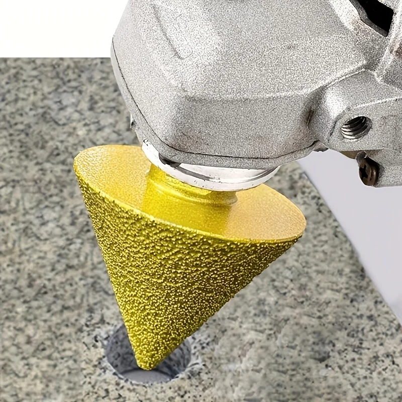 Brocas de chaflán biseladas para pulir, cono de diamante de rosca M14, 38/50mm para herramienta de perforación de azulejos de piedra de mármol y granito, 1 ud.