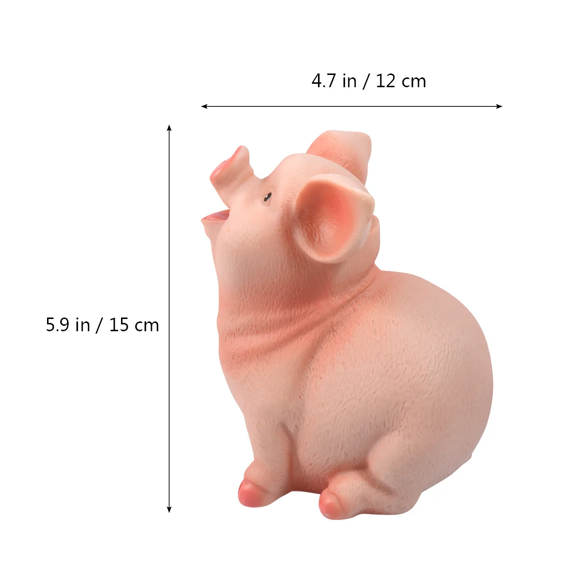 

Cute Piggy Bank Resin Material Saving Pot Childrens Bedroom Living Room Decor Quarter Dollar Coin Holder