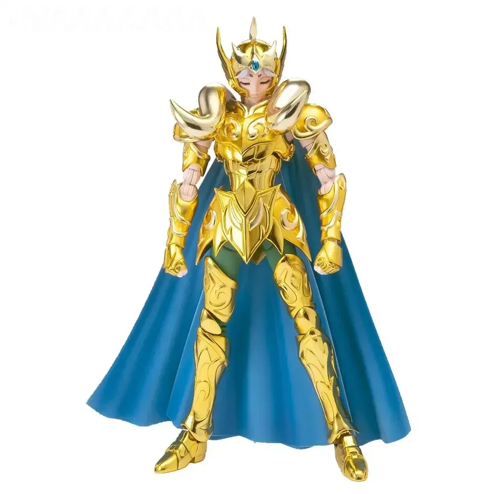 

MC Model Saint Seiya Myth Cloth EX Gold Aries Mu With Shion Head Metal Armor PVC Action Saint Figure Metal Club Model Toys