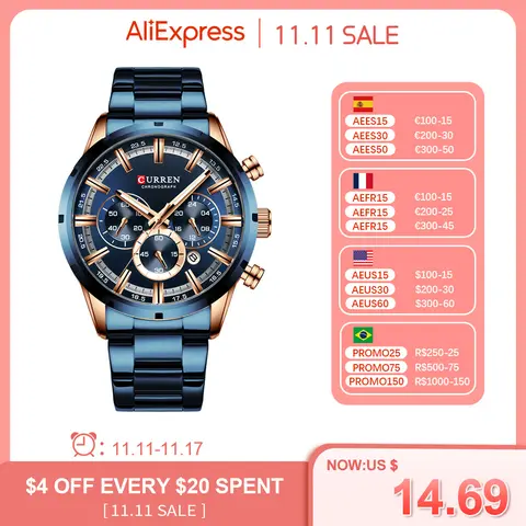 Men Quartz Watch Curren