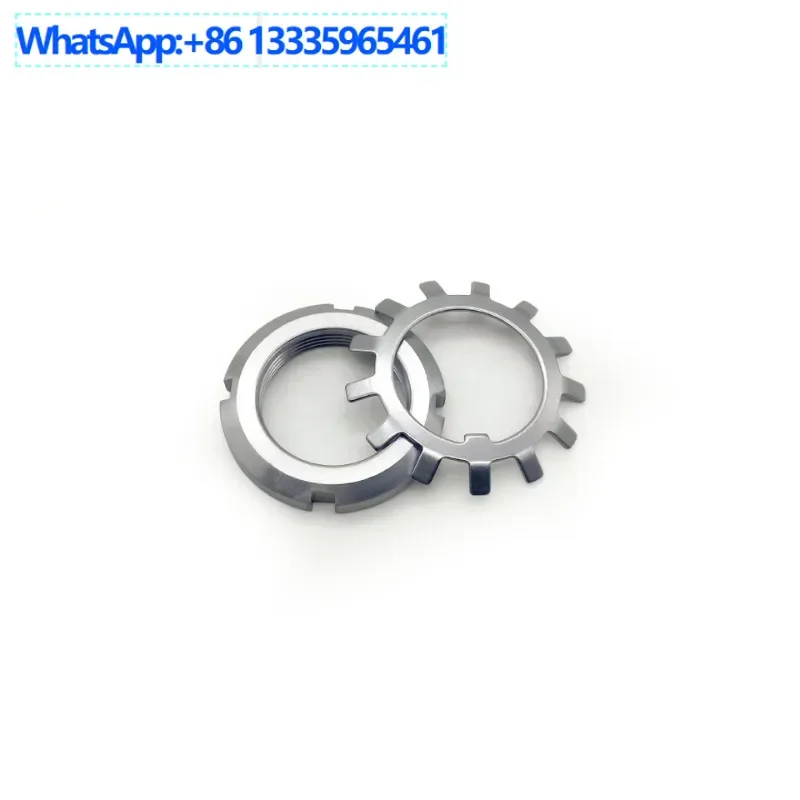 

50PCS Bearing Steel Locking Round Nut KM07 Slotted Round Nut Sun Stop Washer MB07 Maintenance Free