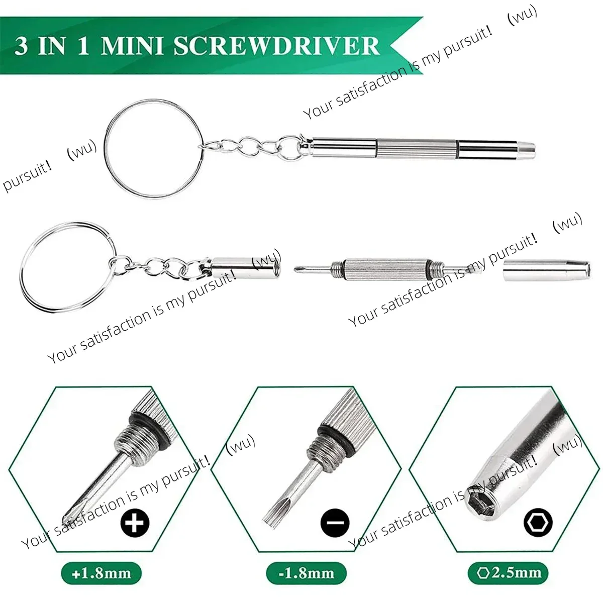 1/2/10pcs Mini 3 in1 Screwdriver Eyeglass Optical Eye Glasses Portable Spectacles Watch Repair Kit Practical Household Hand Tool