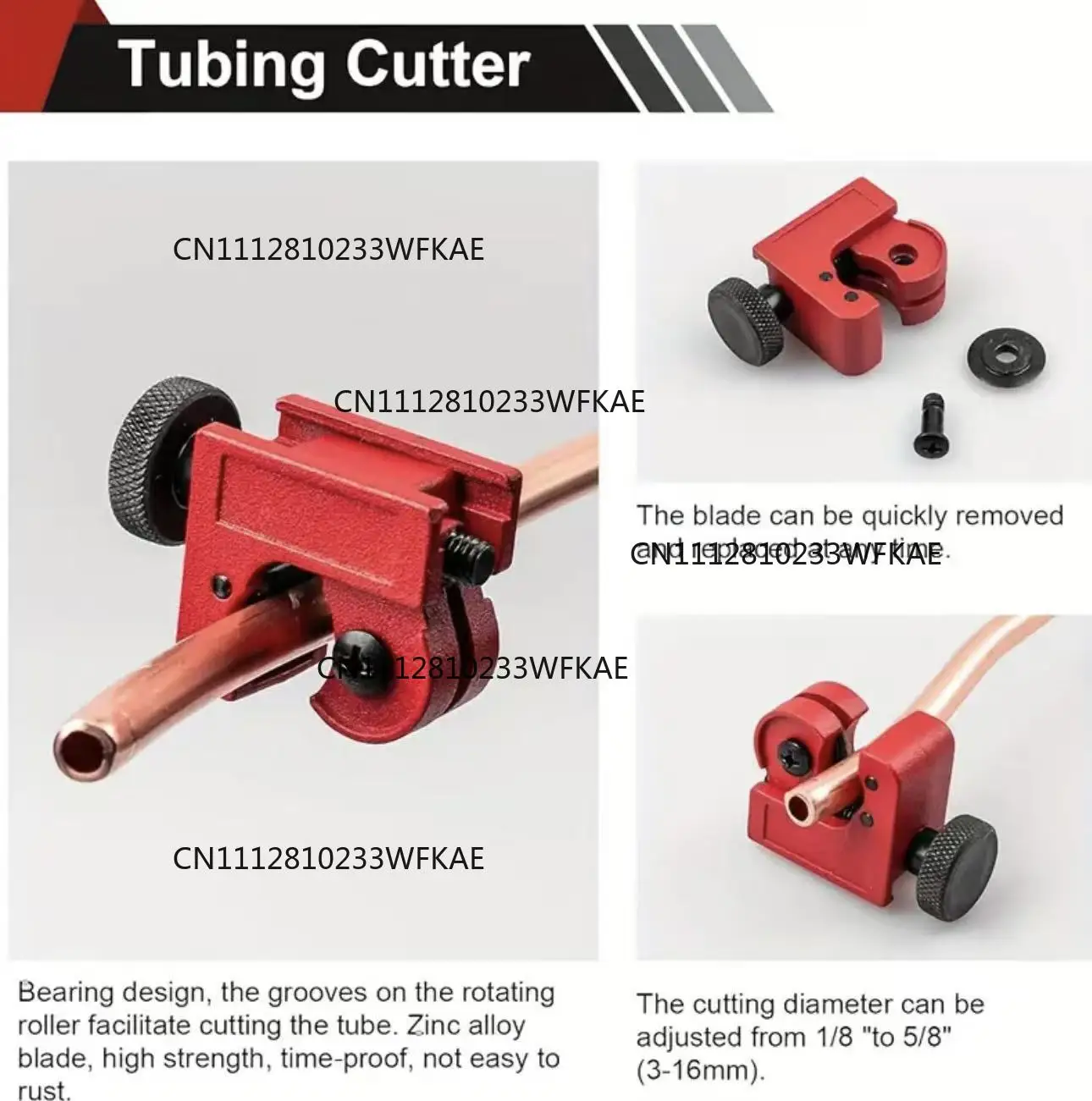 CT-2033C7 Hole Manual Flanging Flarer Auto Repair Pipe Tools Home Repair Kit