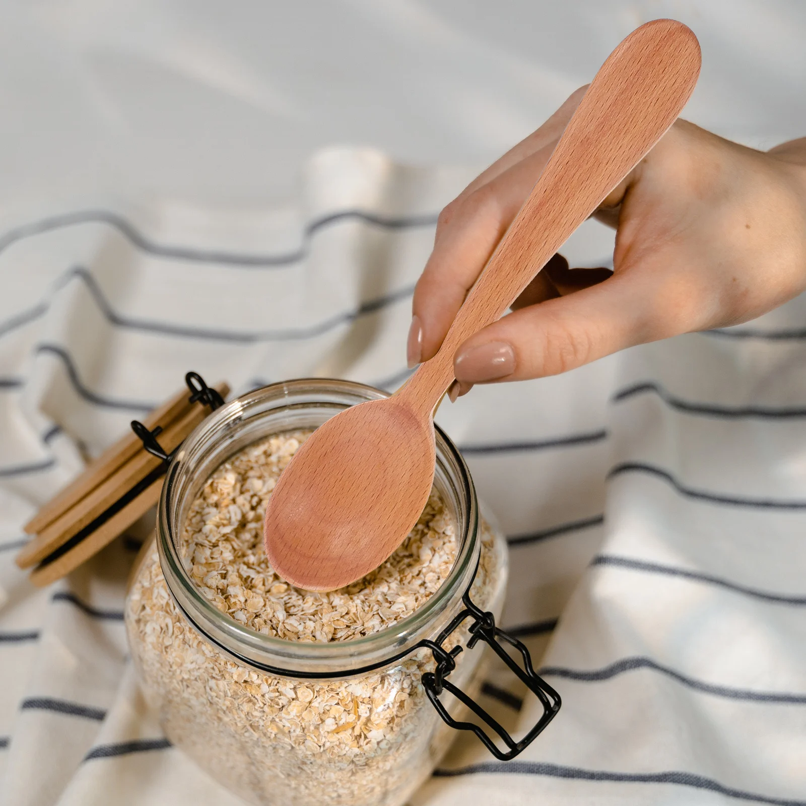 

1 set 1 Set Wooden Dinner Utensil Set Natural Wood Cutlery For Western Food Steak Dining Reusable Tableware Kitchen Supplies