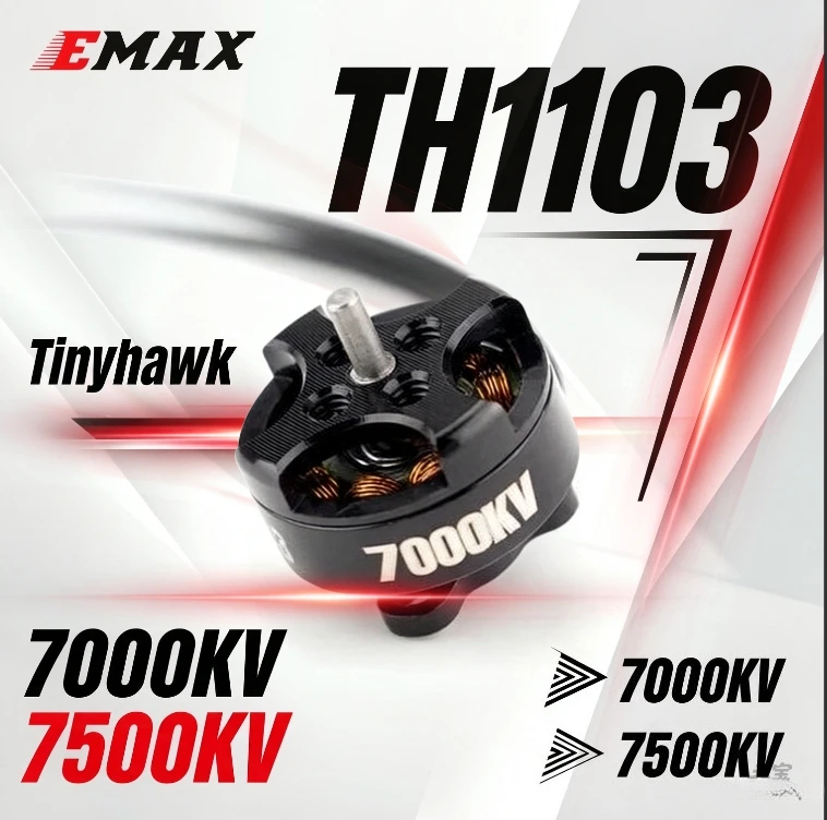 Emax TH1103 Tinyhawk 7000kv 7500kv Freestyle Race Replacement Brushless Motor FPV Racing Drone Brushless Motor For Rc Drone