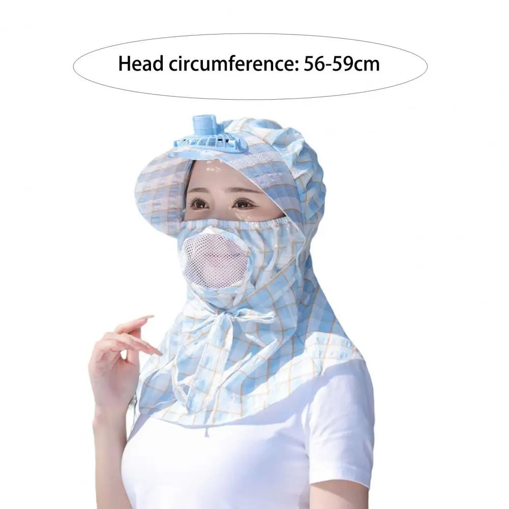 Breathable Cooling Fan Hat Sunscreen Fan Sun Visor Hat Fishing Cooling Usb Charging Hat Fan  UV Protection Shade Tea Picking