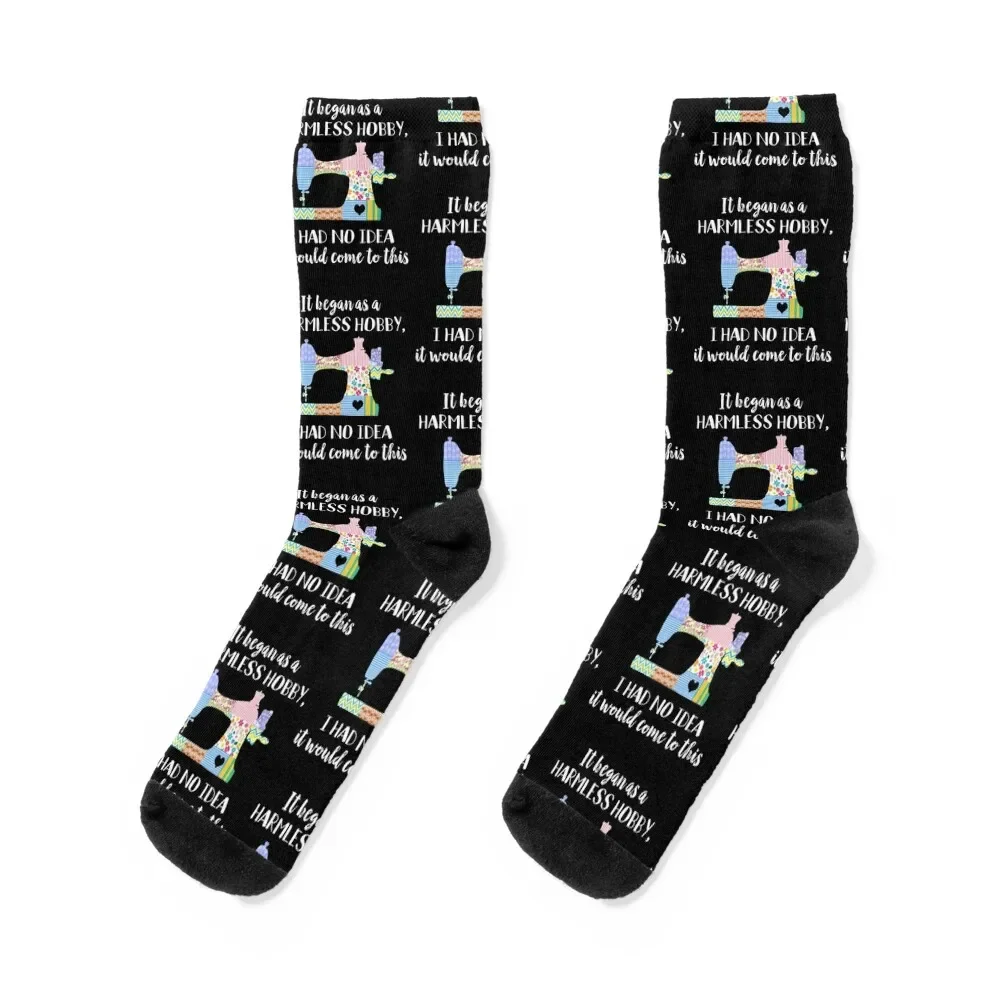 Quilting Gift Quilter Seamstress Patchwork Design Socks ankle custom sports Stockings anti-slip Socks For Women Men's