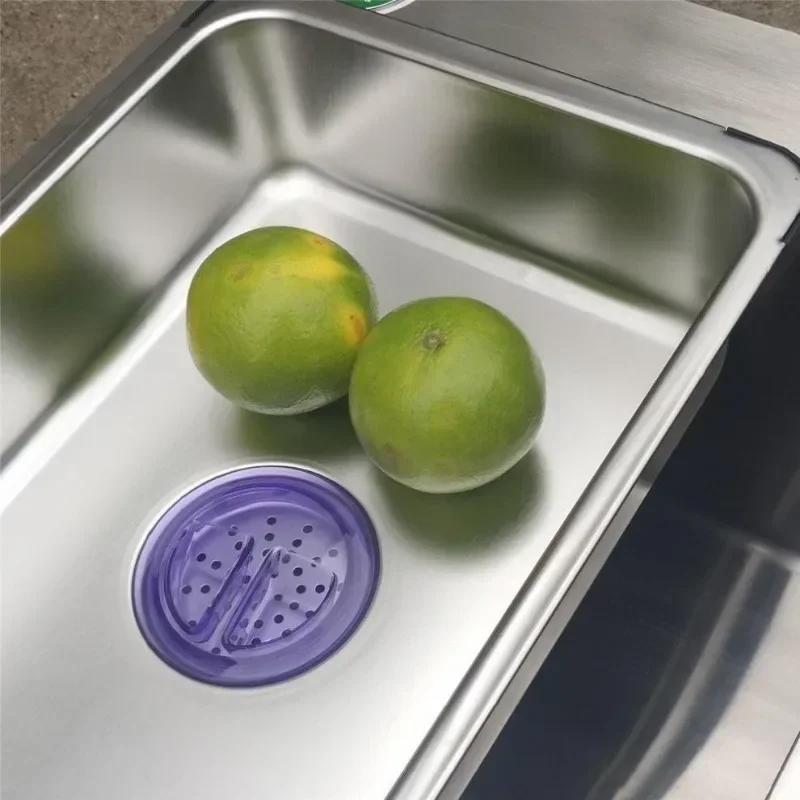 Thickened stainless steel drain basket Kitchen sink Vegetable basket Sink Single slot Double slot Vegetable
