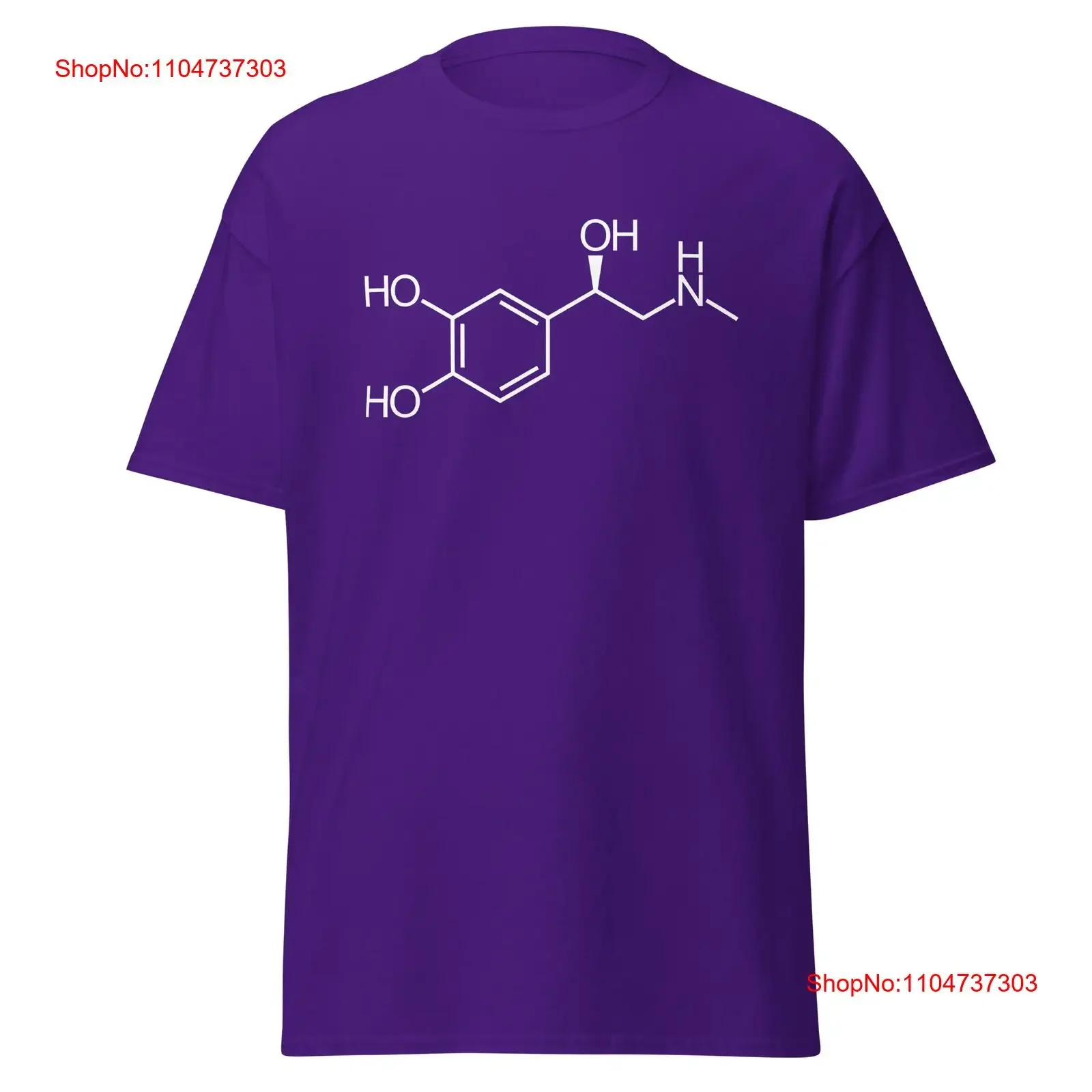 

Men's classic tee with Chemical Structure of Adrenaline vintage Washed designer clothes Unisex streetwear Stylish graphic