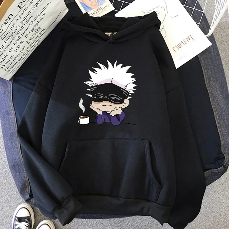 อะนิเมะ Jujutsu Kaisen ภาพตัวละครแฟชั่นผู้หญิงเสื้อผ้า Street วัฒนธรรม Leisure Life แนวโน้มพิมพ์ Hoodie