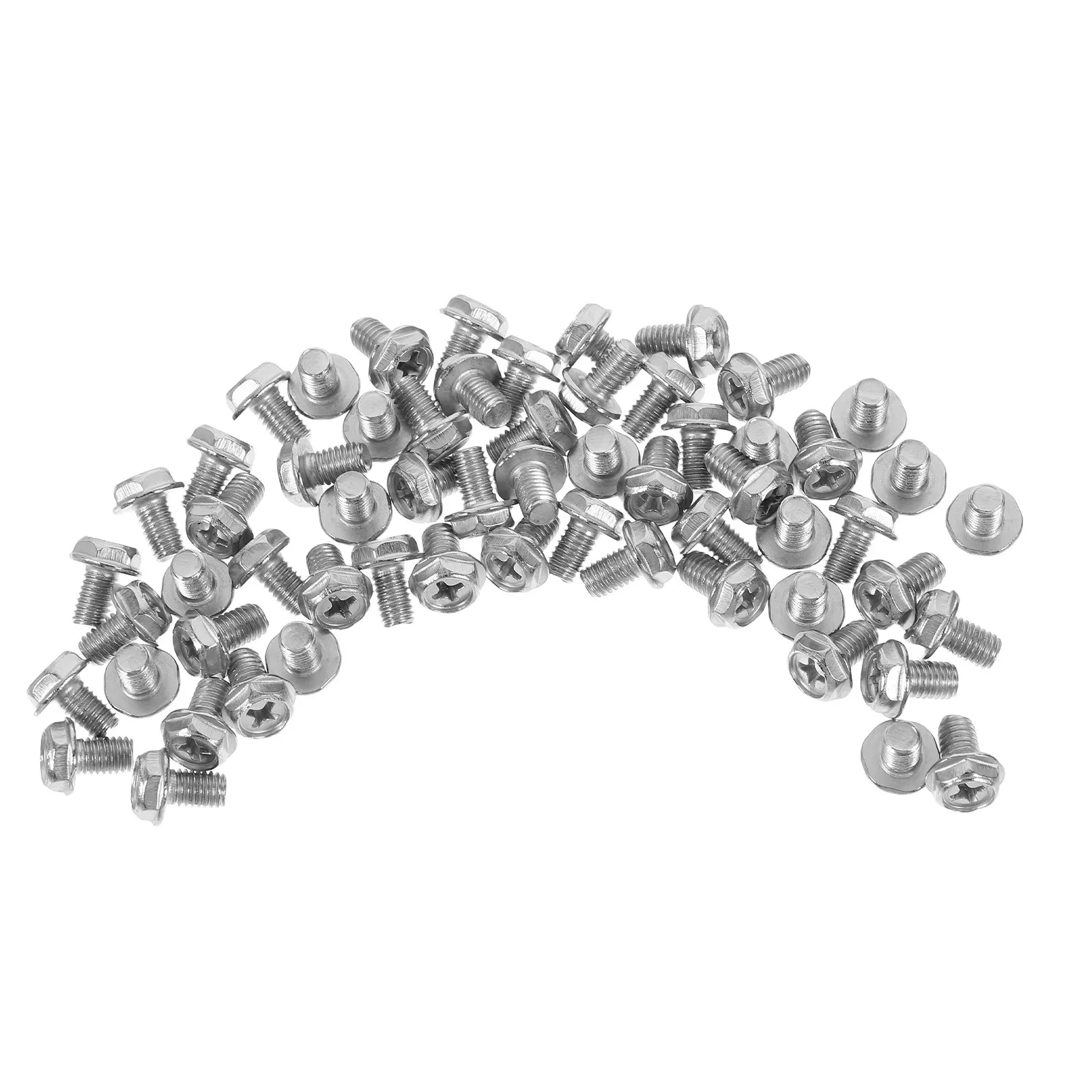 60Pcs Drip Tray Screws for Gas Stove Cookers Natural Gas Tray Securing Screws Burner Stability Self Tapping Threading Screw